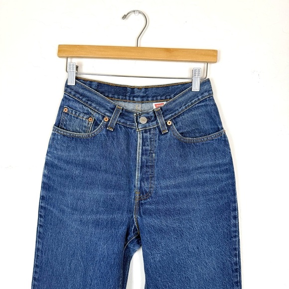 Vintage Levis High Rise Tapered Button Fly Jean - Picture 13 of 15